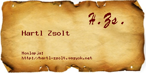 Hartl Zsolt névjegykártya